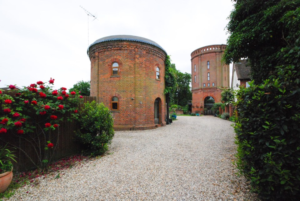 The water tower was built in the 1800s by the renowned Courtauld family