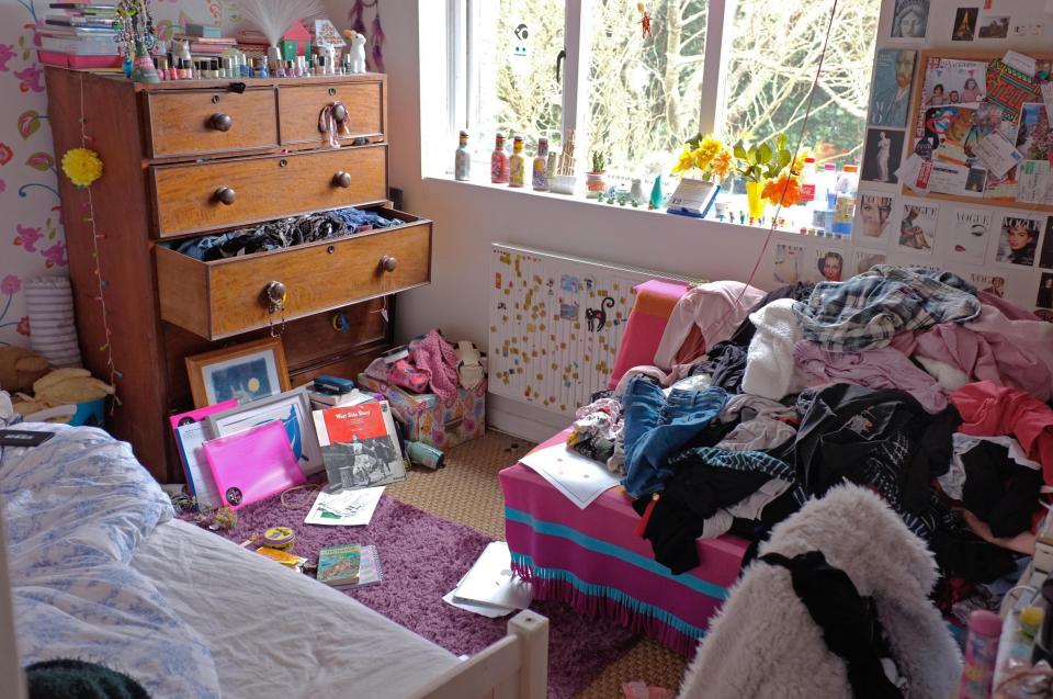  A mum has threatened to take away her daughter's bedroom if she doesn't start cleaning it, not pictured