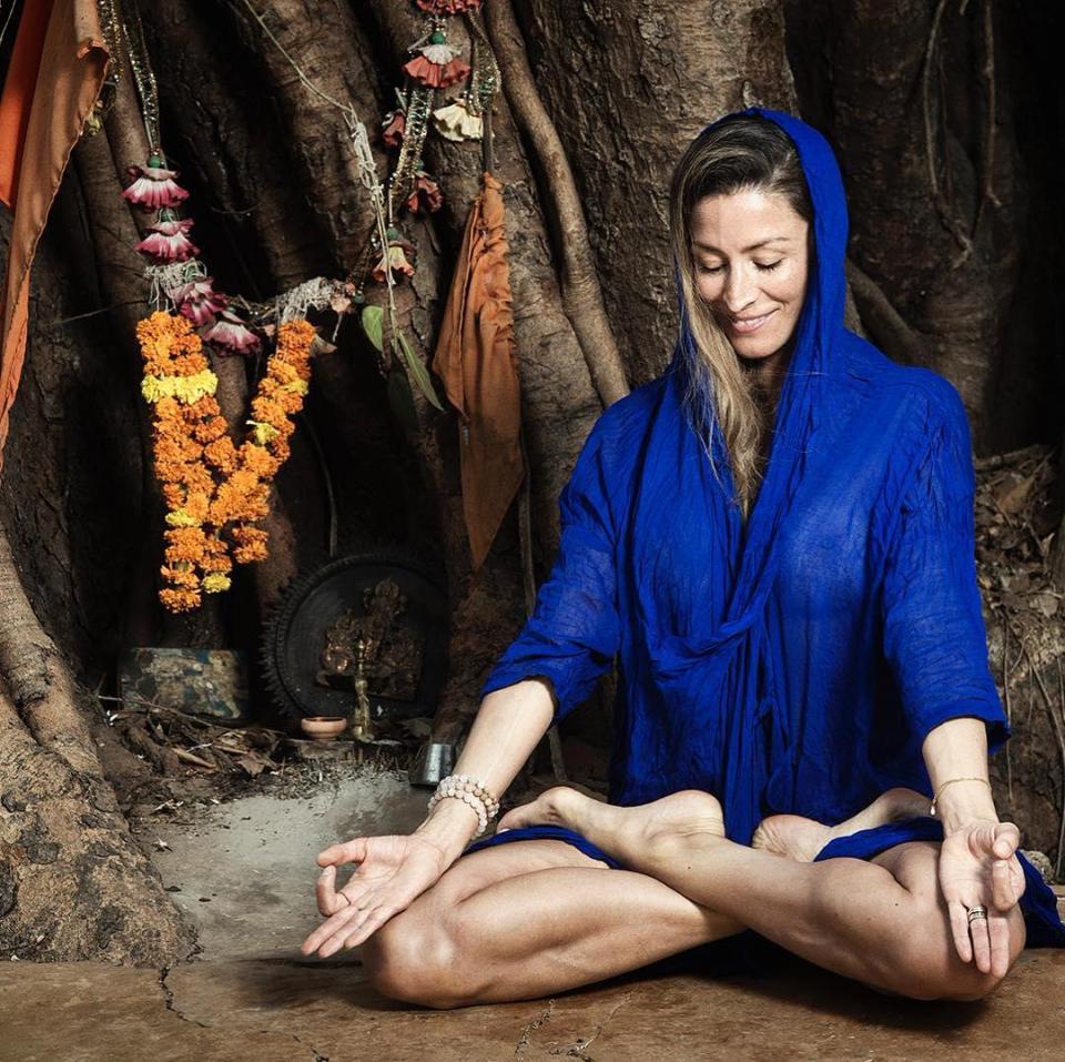  Rebecca spends her time practising and teaching Ashtanga yoga