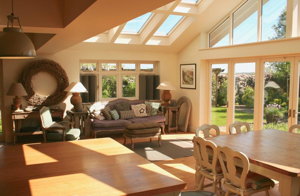  A beautiful dining room features as part of the kitchen