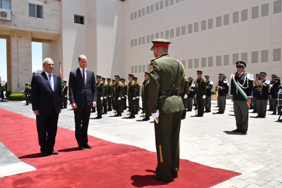  This is the first time any British Royal has officially visited both Israel and Palestine on the same visit