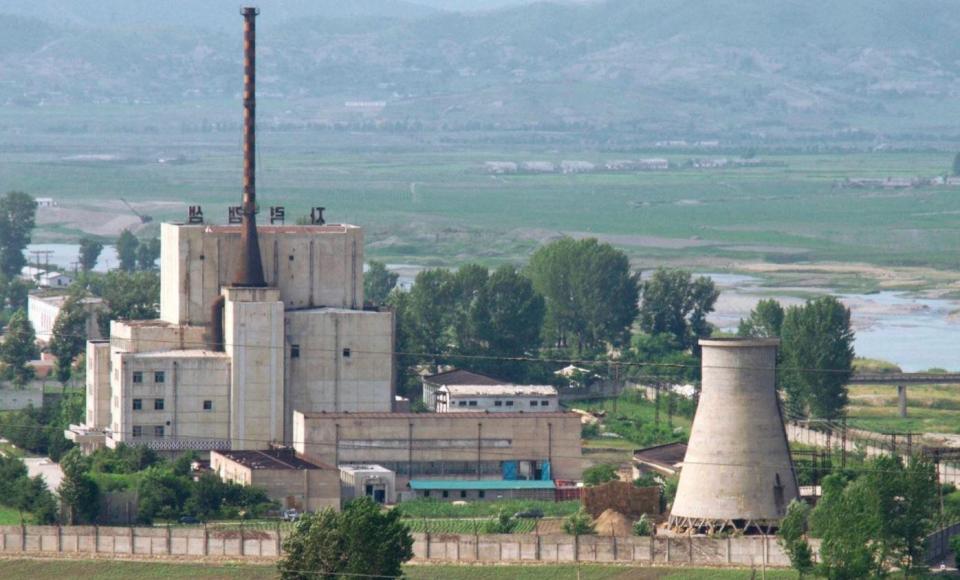  A 2008 image of North Korea’s Yongbyon nuclear plant where infrastructure work is continuing despite Kim Jong-un's recent denuclearisation pledge