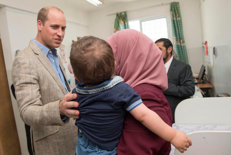  Prince William also paid a visit to Jalazone Refugee Camp north of Ramallah