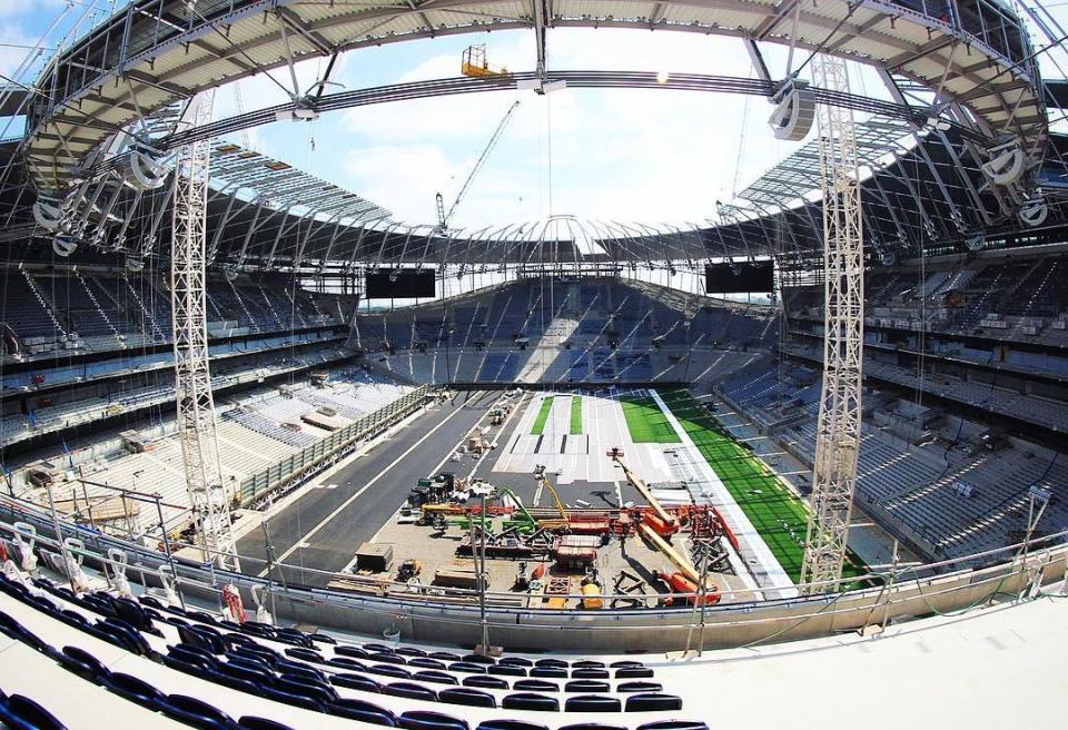  The stadium has already seen delays and won't be ready before the start of the season