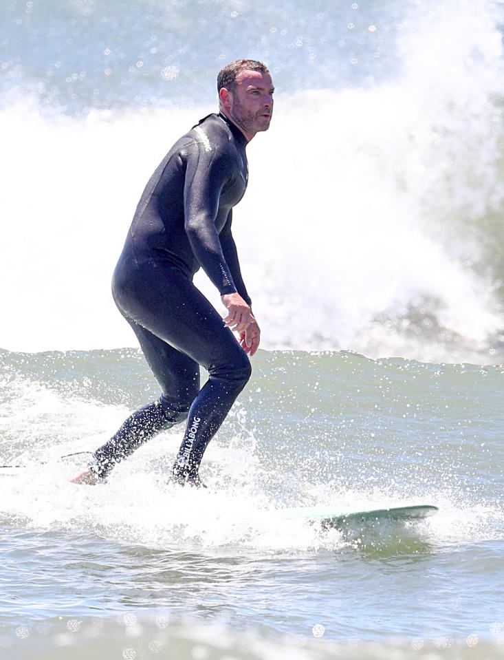  Liev looked every inch the professional surfer