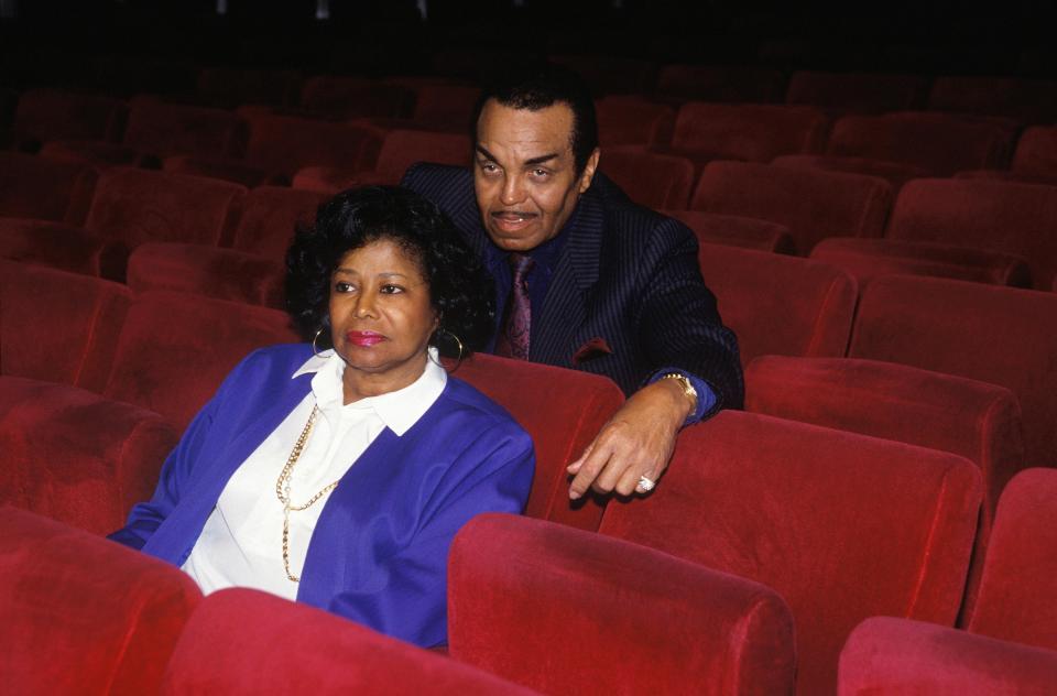  Katherine Jackson seen here with her late husband Joe in 1993