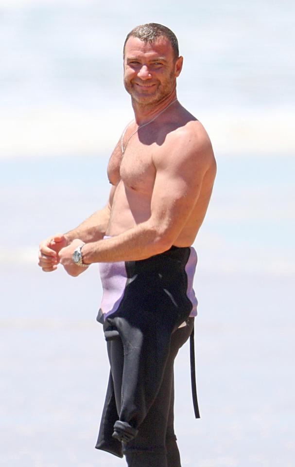  Liev Schreiber enjoyed some rare downtime as he went surfing with girlfriend Taylor Neisen