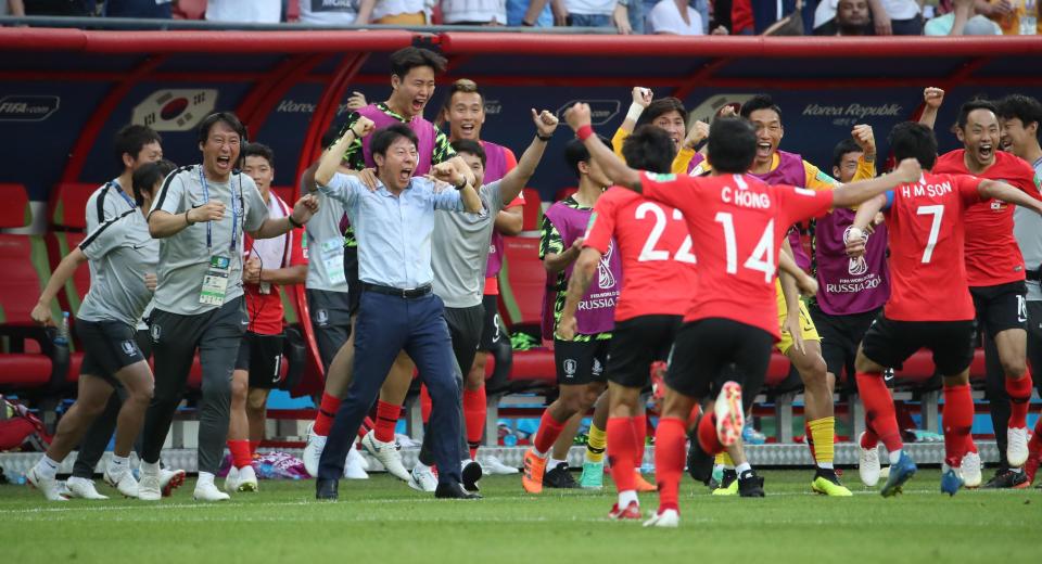  South Korea scored two goals in stoppage time against Germany