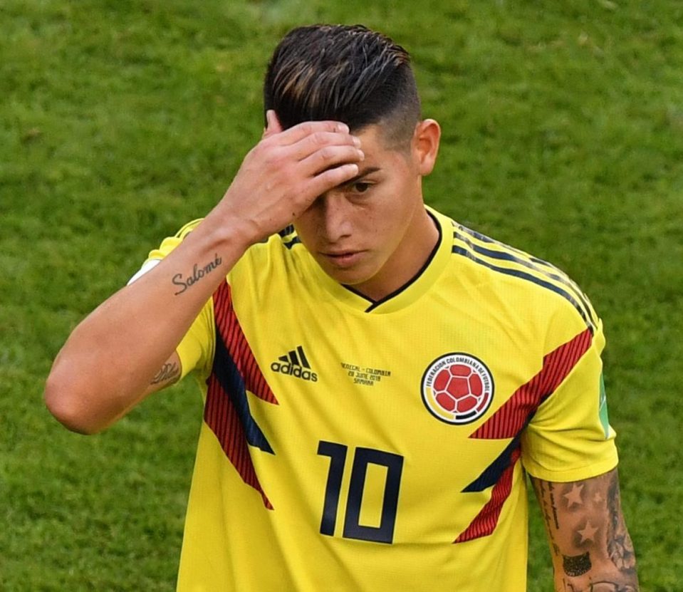  Colombia superstar James Rodriguez has been troubled by a calf injury and is now thought to have muscle fatigue in his right leg ahead of Tuesday's tie vs England