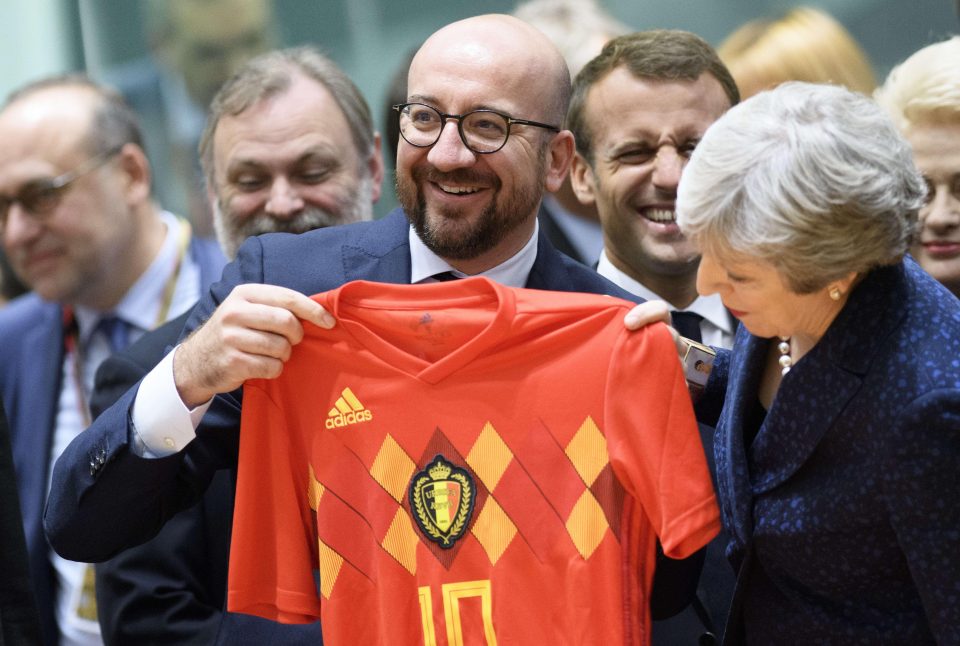  And there are Brexit red lines Theresa May must not cross - or she won’t survive in her role, unlike getting off the hook after the Belgian shirt blunder