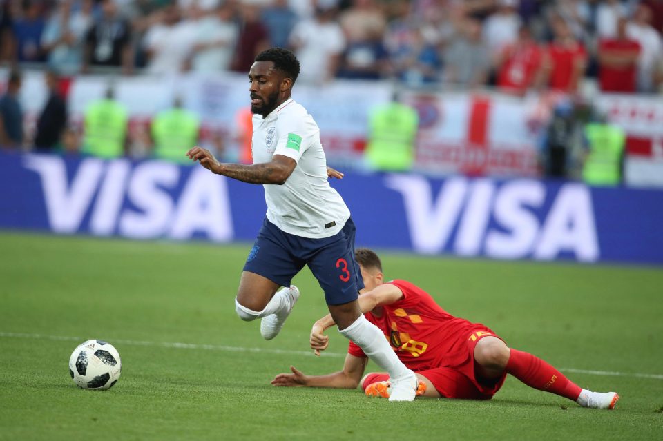 Danny Rose evades a challenge during the first half