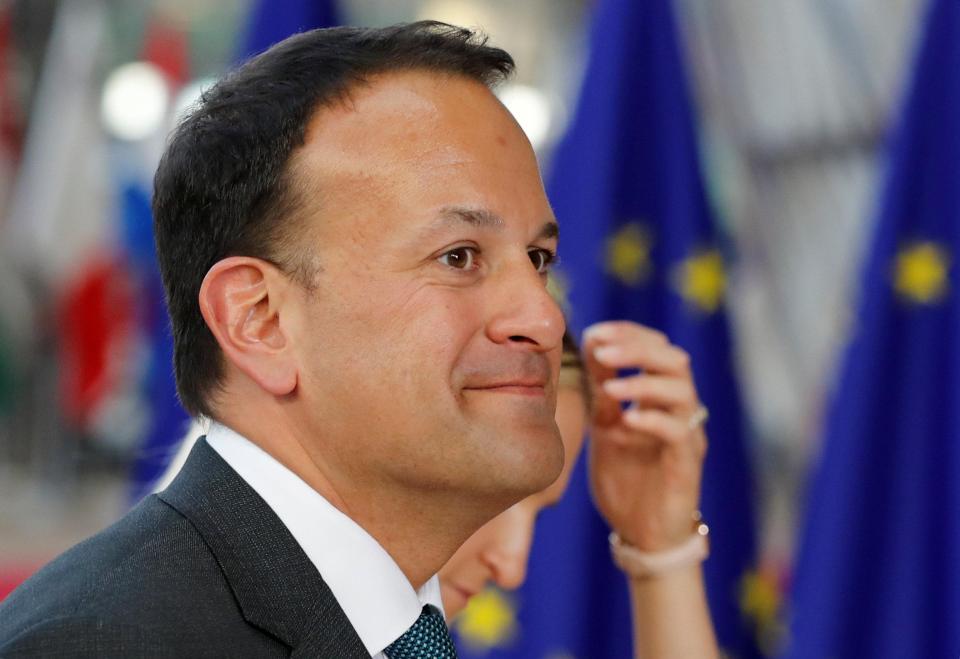  Gobby Irish PM Leo Varadkar has chosen the role of the snivelling suck-up to the EU bullies instead of looking after his country's interests