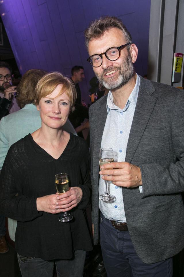  Outnumbered star Hugh Dennis revealed he's "so very happy" with co-star girlfriend Claire Skinner