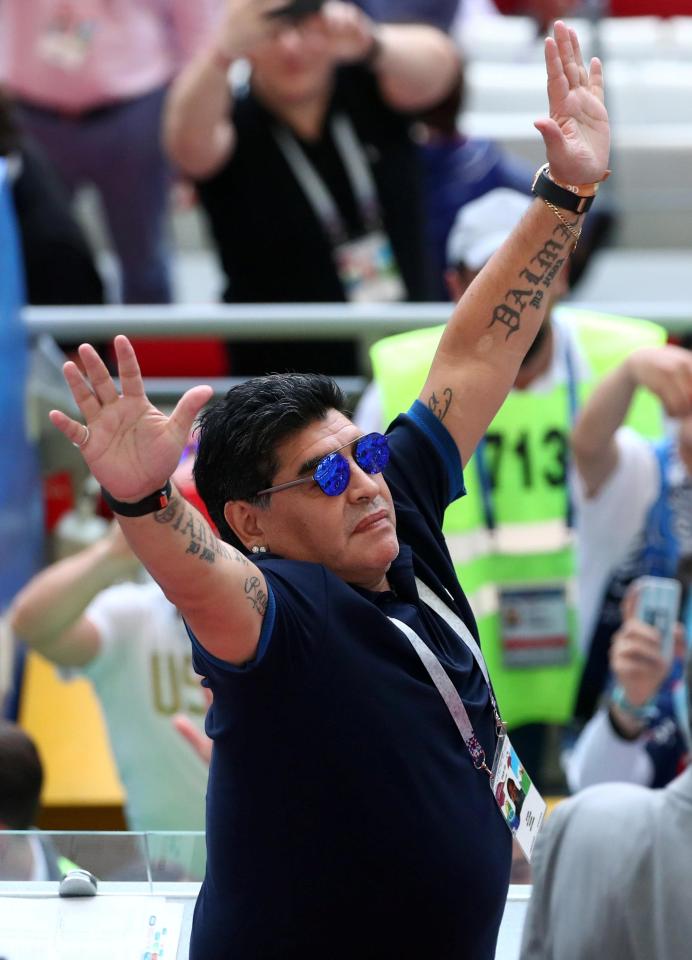  Maradona was making his presence known