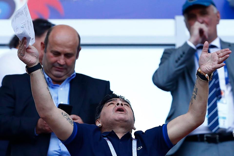  Maradona was having a good time