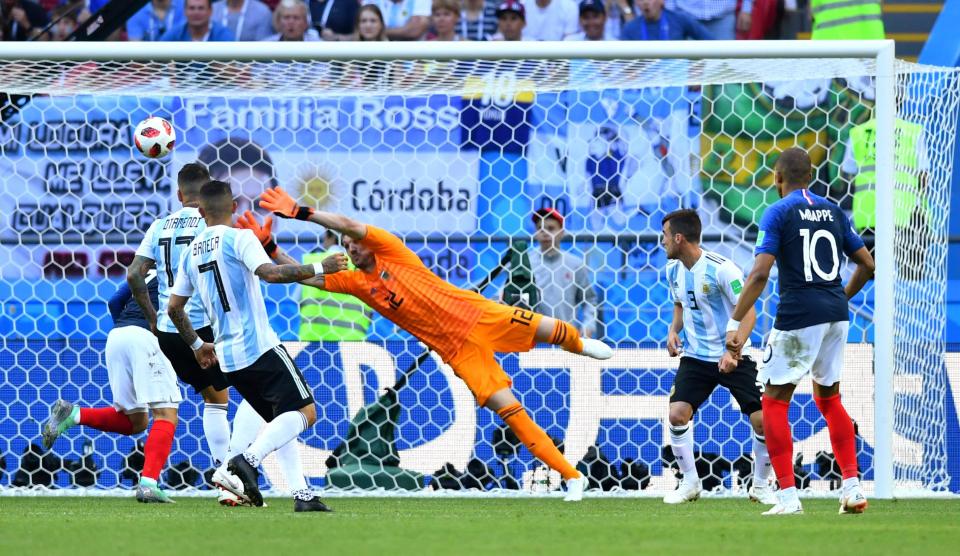  Benjamin Pavard scored a goal of the tournament contender of his own to make it 2-2