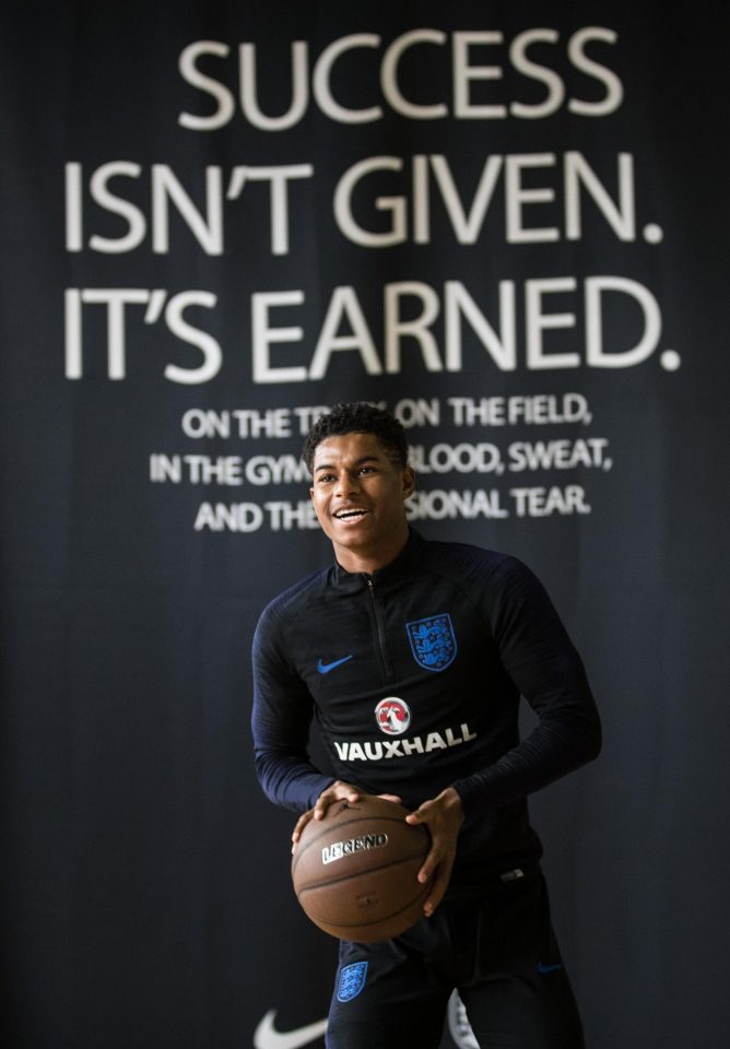  Marcus Rashford and England will look to continue on the road to success when they face Colombia