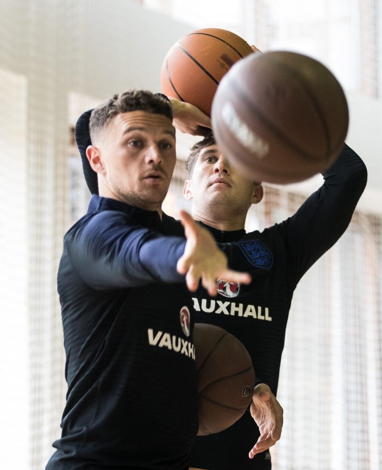  Kieran Trippier, left, and John Stones have been two of England's best players at the tournament so far