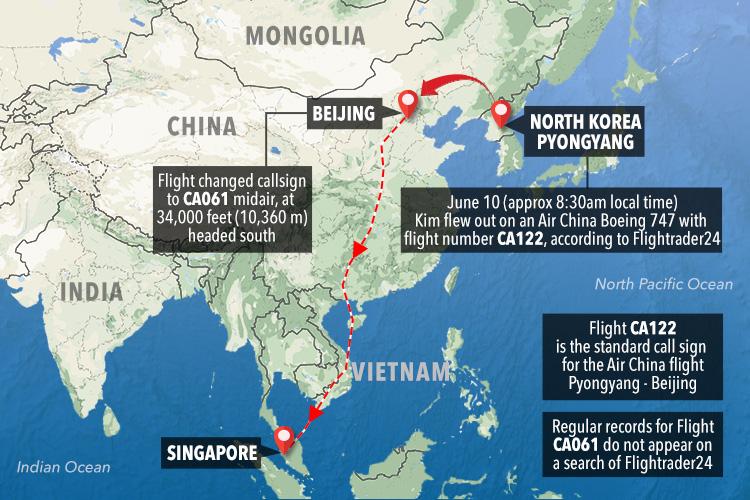  Our map shows the routes the decoy planes flew