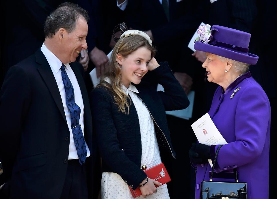  Lord Snowdon with his daughter Margarita and the Queen, pictured together at his dad's memorial service