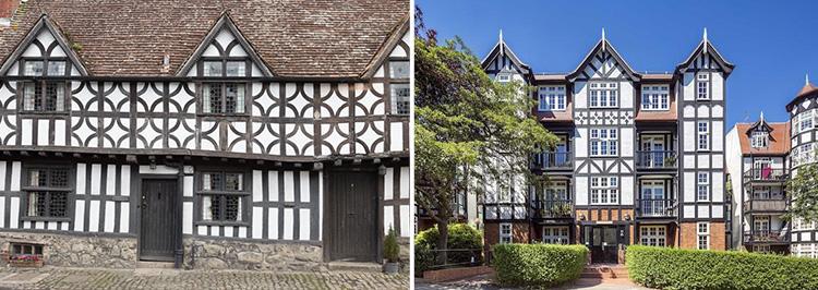  Can you tell which of these homes is Tudor and which is a crafty modern recreation?