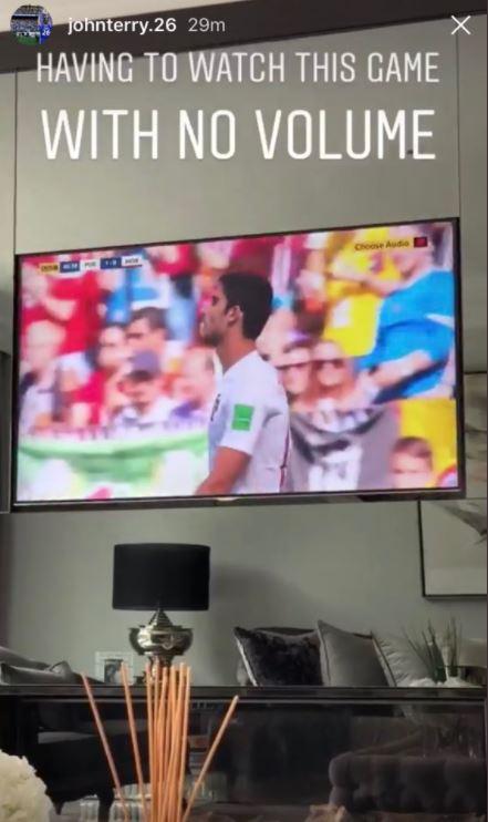  John Terry was branded 'sexist' after posting this caption during Portugal vs Morocco - the game was commentated on by Vicki Sparks