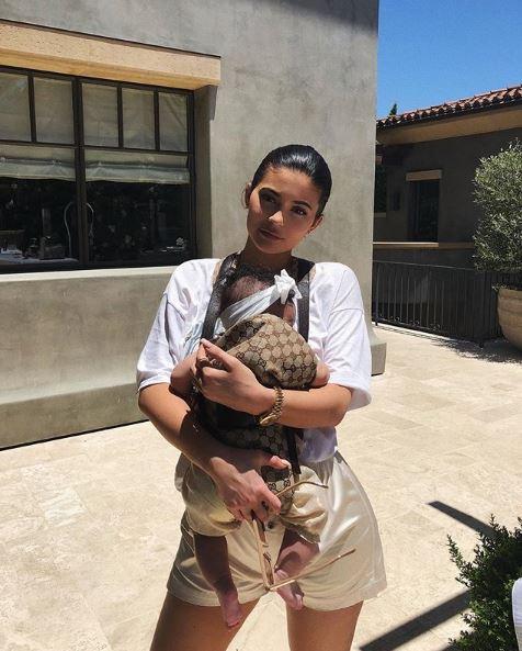  The reality star recently raised eyebrows with an eye watering £467 Gucci baby carrier