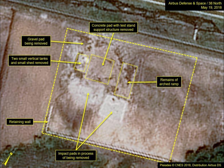 Satellite images appear to show Kim Jong-un’s nuke missile launch site has now been destroyed