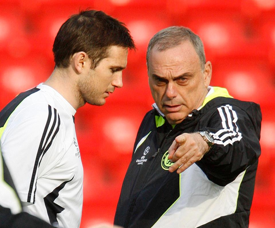  Frank Lampard and Avram Grant worked together at Chelsea and reached the Champions League final