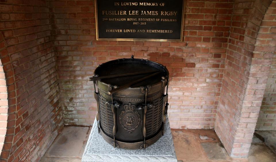  Fusillier Lee memorial in Middleton Memorial Gardens in Manchester