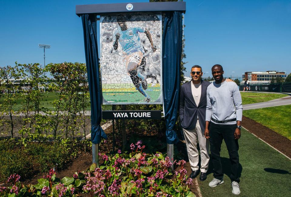  Man City paid tribute to Yaya Toure by renaming a training facility in his honour and showing off a tiled mural of him