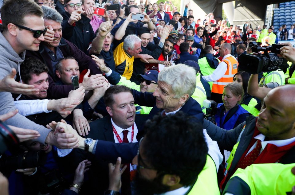  Wenger took charge of Arsenal for the final time on May 13, a 1-0 win at Huddersfield Town