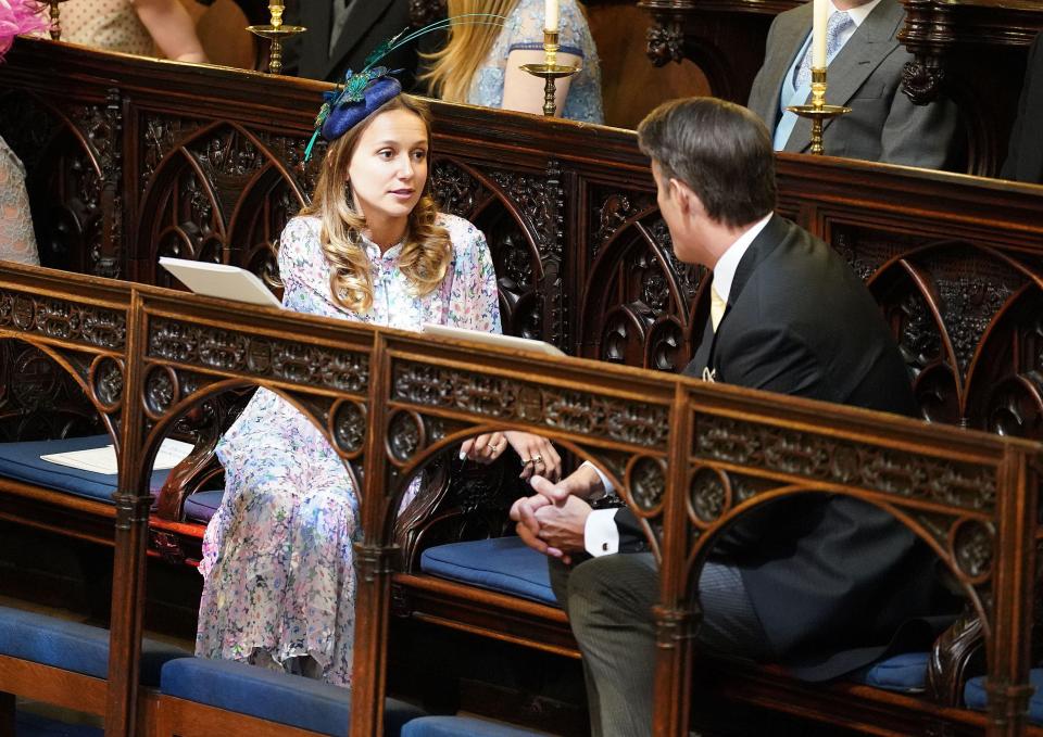  Daisy talking to Benedict Mulroney ahead of the wedding ceremony of Prince Harry and Meghan Markle