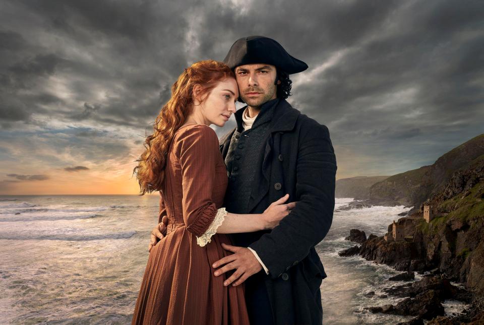  Eleanor appears in Poldark alongside Aidan Turner, who portrays her on-screen husband Ross Poldark