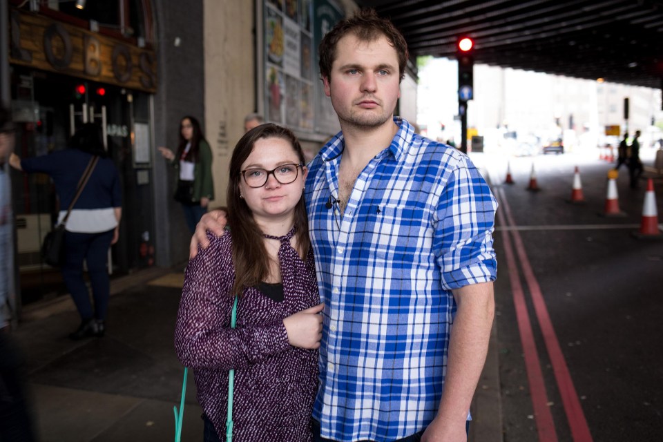 Justin Jones and his girlfriend Ellen Gauntlett retell their story of when the helped save PC Charlie Guenigault’s life during the London Bridge terror attack