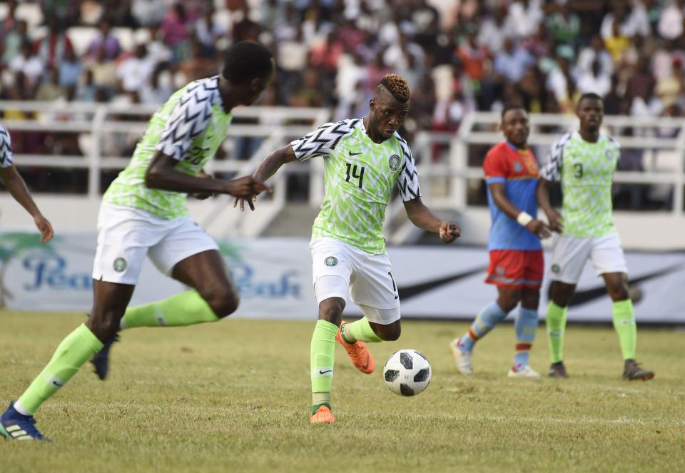  Nigeria face England at Wembley tomorrow with supporters to get a look at the new kit first hand