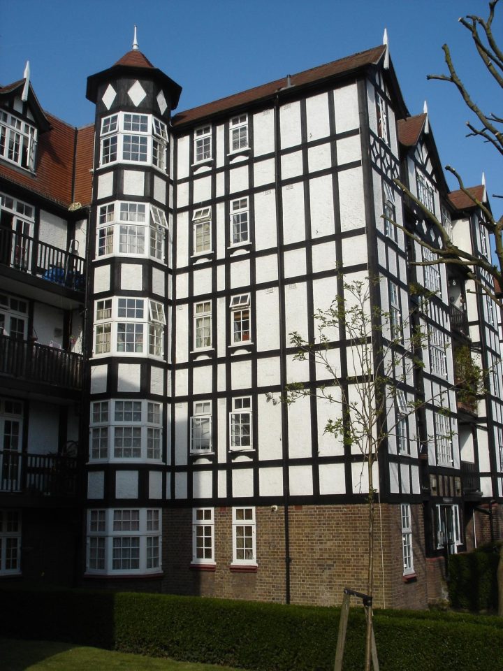  Mock-Tudor designs like Holly Lodge give it away by being far too big for the construction methods of the era