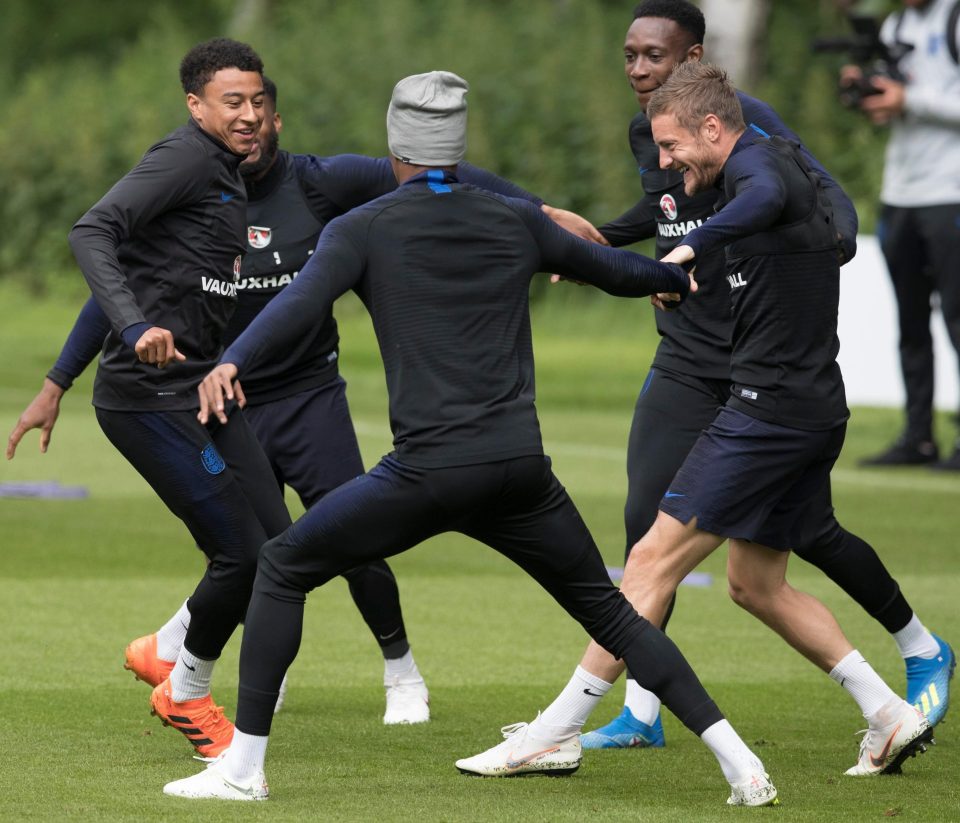  Rashford gets into step with Jesse Lingard and Jamie Vardy