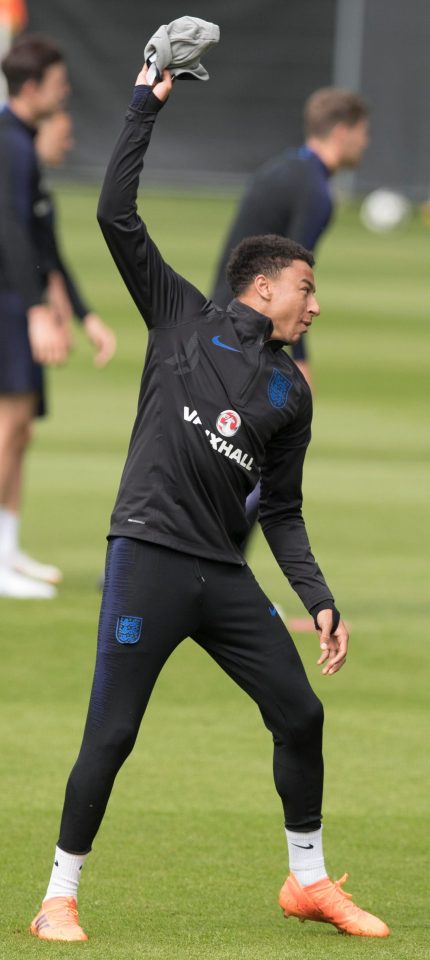  Lingard gleefully takes possession of the beanie