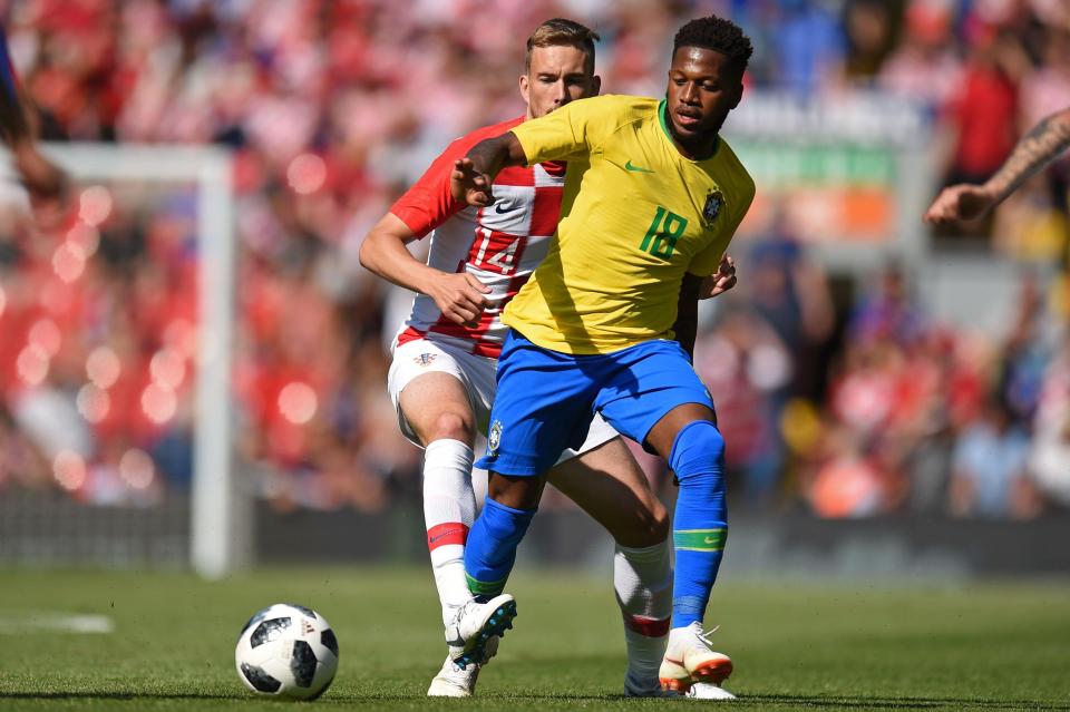  Fred, who will have a medical at Manchester United tomorrow, was also in action