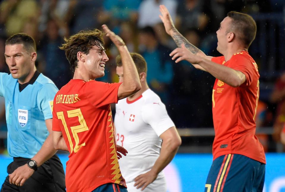  Alvaro Odriozola was assisted by Man City playmaker David Silva