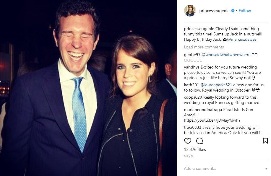  The Princess of Yort has posted pictures on Instagram with fiancé