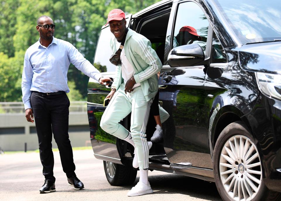  Benjamin Mendy looked in good spirits donning a lime green tracksuit