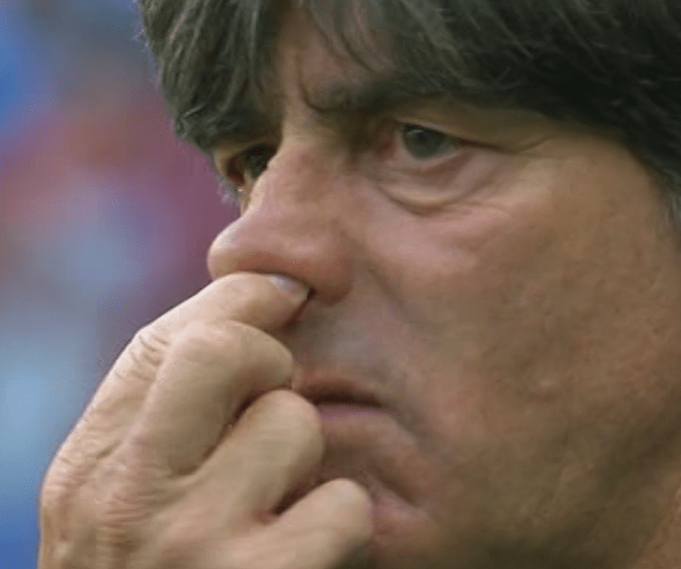  Joachim Low is snout of order once more as he watches Germany suffer