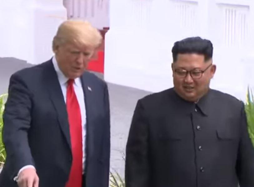 Kindred spirits... Donald and Kim both share an interest in buildings 