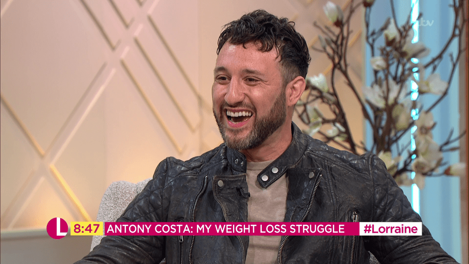  Antony Costa revealed his 16lb weight loss on today's Lorraine