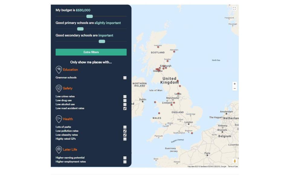  The Happy Family Guide helps you choose a location base on healthy and well being as well as prices and schooling