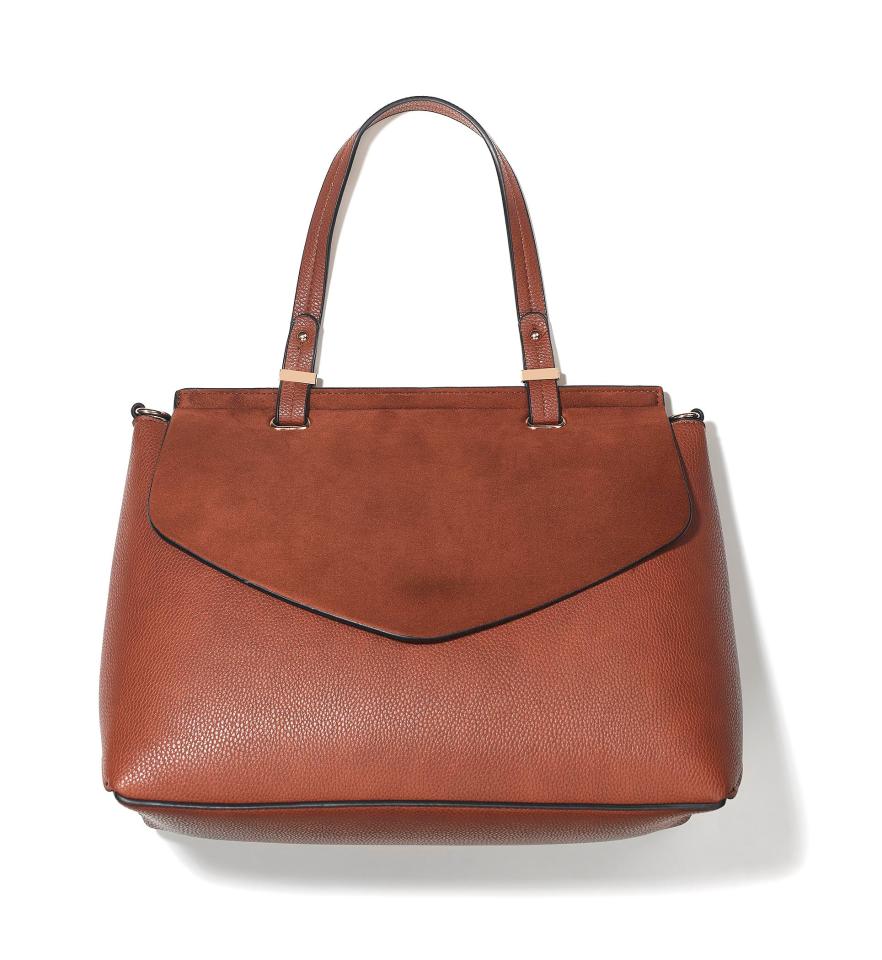  This wear-with-anything tan tote will see you through every season with its neutral colour, and it’s just right size for work and weekends