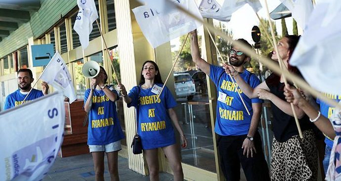  Staff are protesting at airports around Europe, such as Adolfo Suarez Madrid Barajas airport in Madrid