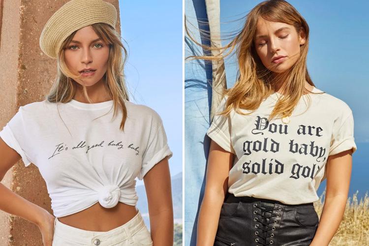  The sassy slogan T-shirts in Emma Louise Connolly's collection for Nasty Gal are only £15